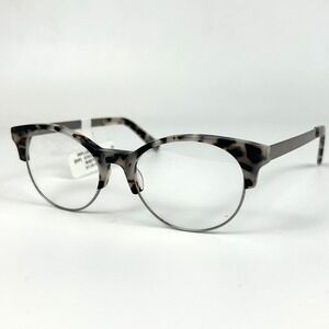Walmart WPLL801 Women's Eyeglasses Frame Gray Tortoise Half Rim 51-18-135 mm